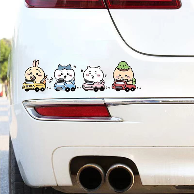 Car Accessories Japanese - Chiikawa Stiker Bodi Mobil Kaca Spion