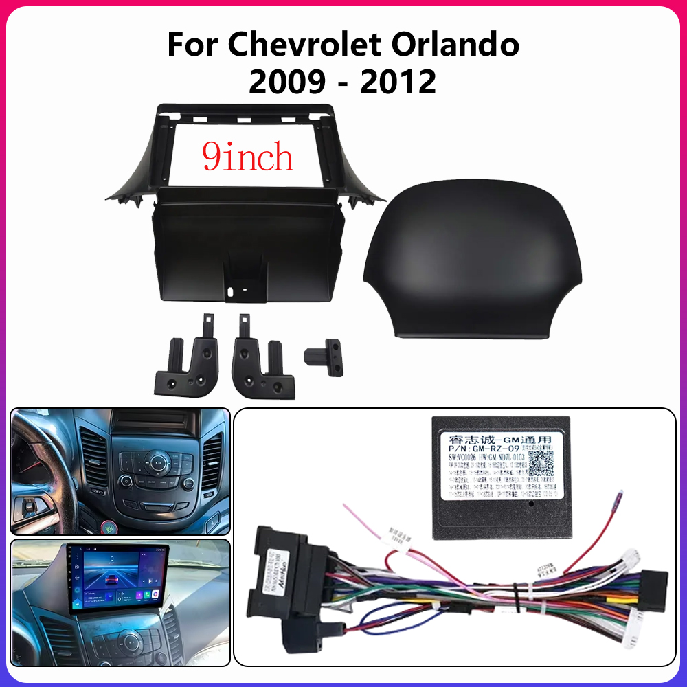 Car Accessories Dashboard - Untuk Chevrolet Orlando 2009-2012 9 Inci