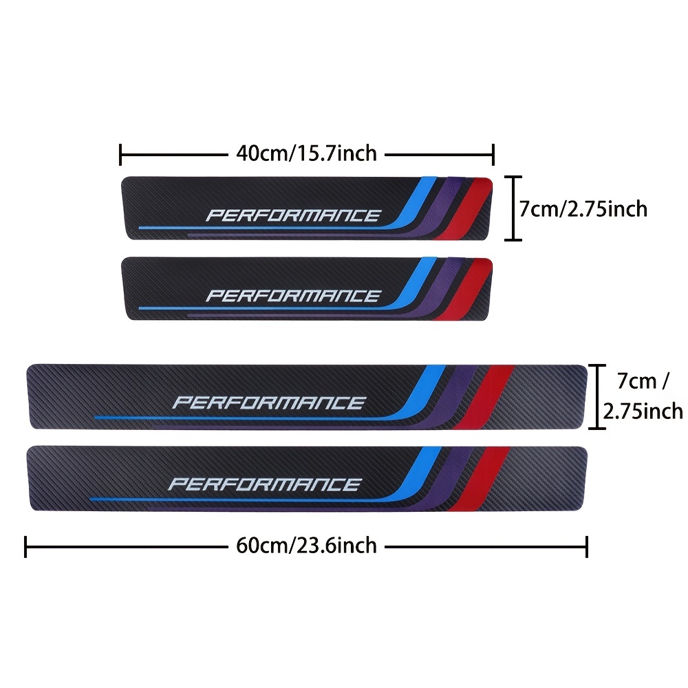 4 buah stiker pelat Sill serat - Car Accessories Ebay ulasan dan harga
