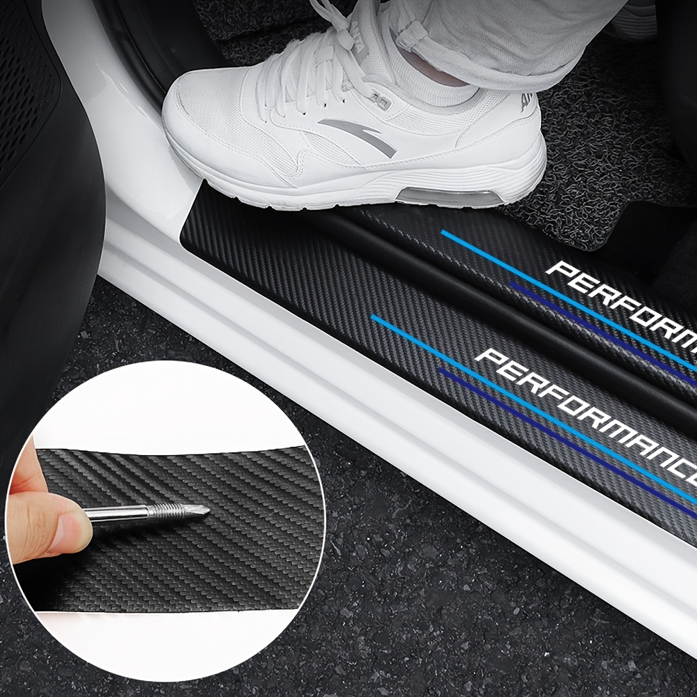 4 buah stiker pelat Sill serat - Car Accessories Ebay ulasan dan harga