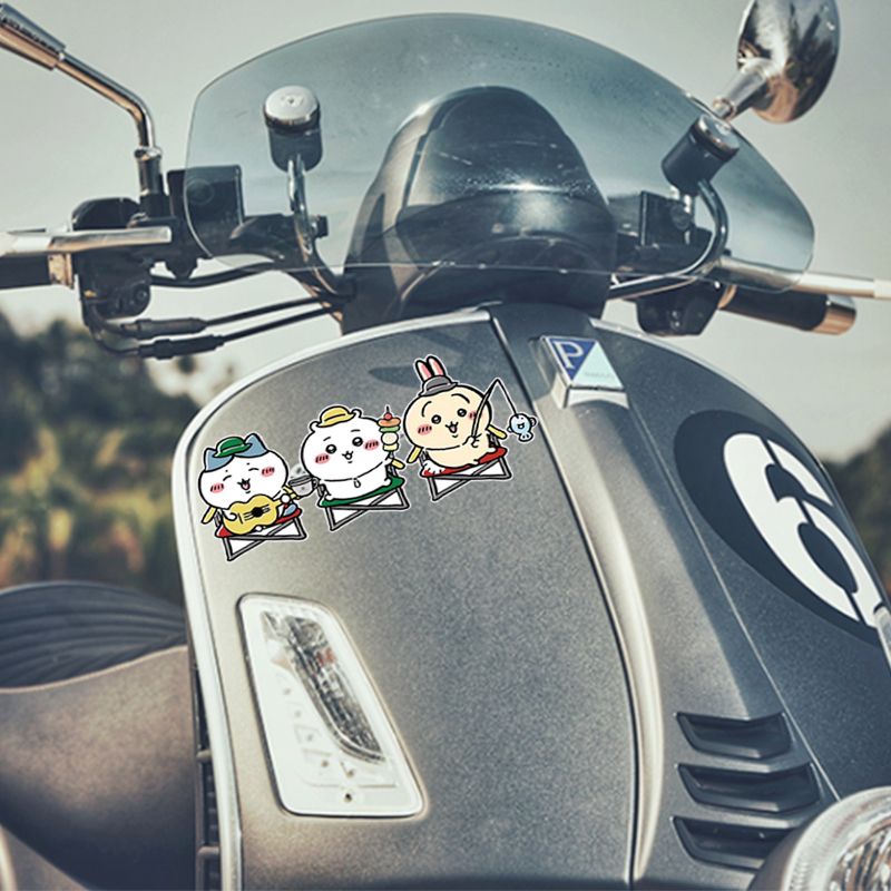 Chiikawa Stiker Bodi Mobil Kac - Car Accessories Japanese ulasan dan harga