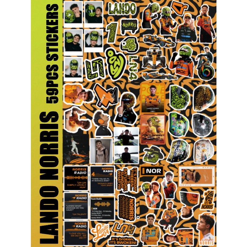 59PCS Set Stiker Bertema Balap - Car Accessories Ebay ulasan dan harga