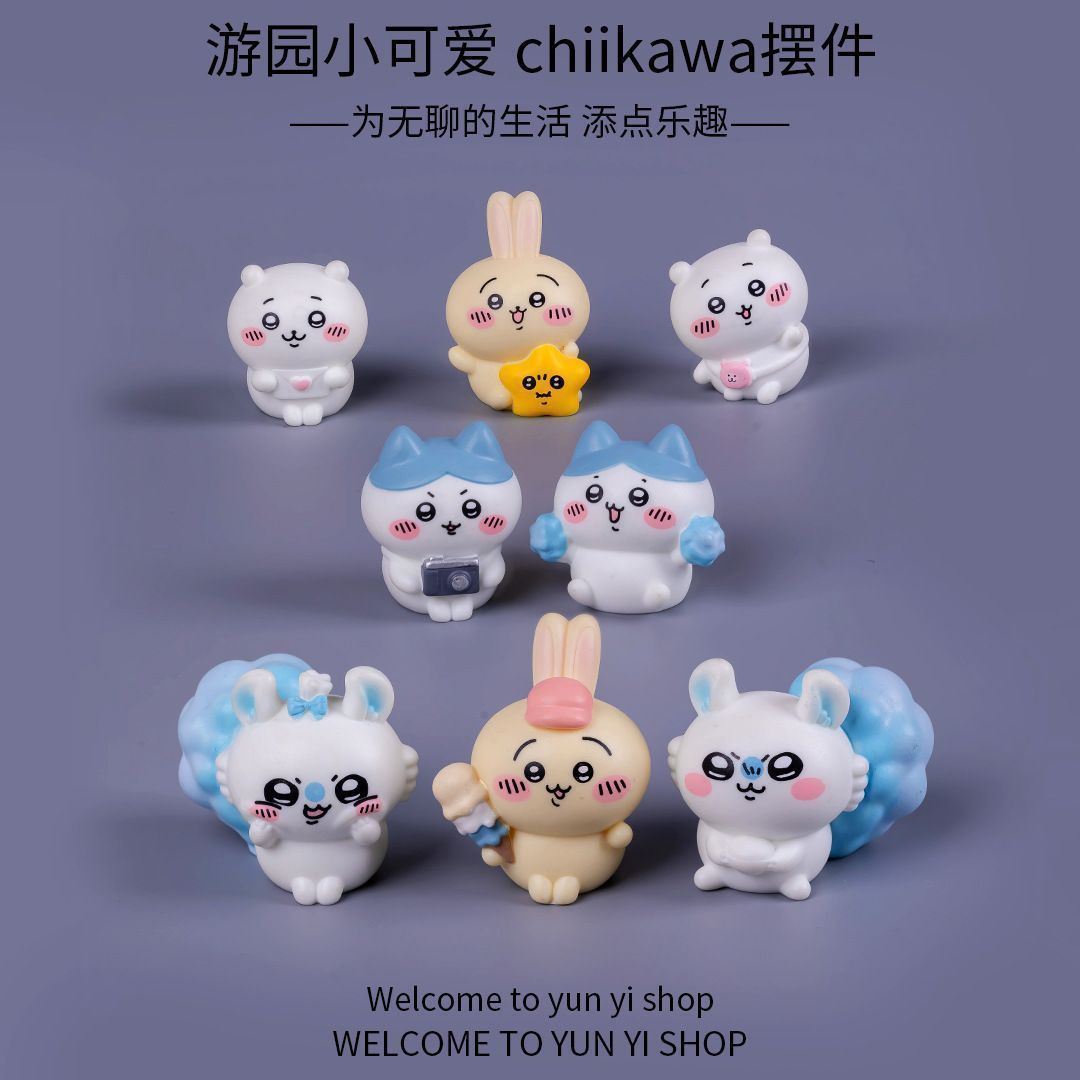 Figur mini Chiikawa untuk deko - Car Accessories Dashboard ulasan dan harga