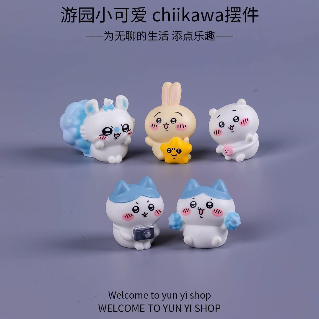 Figur mini Chiikawa untuk deko - Car Accessories Dashboard ulasan dan harga