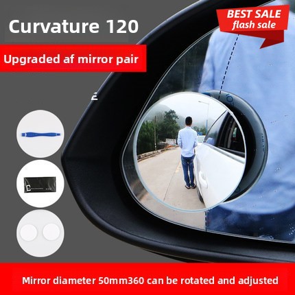 Cermin Bulat Kecil Tanpa Bingk - Car Blind Spot Mirror ulasan dan harga