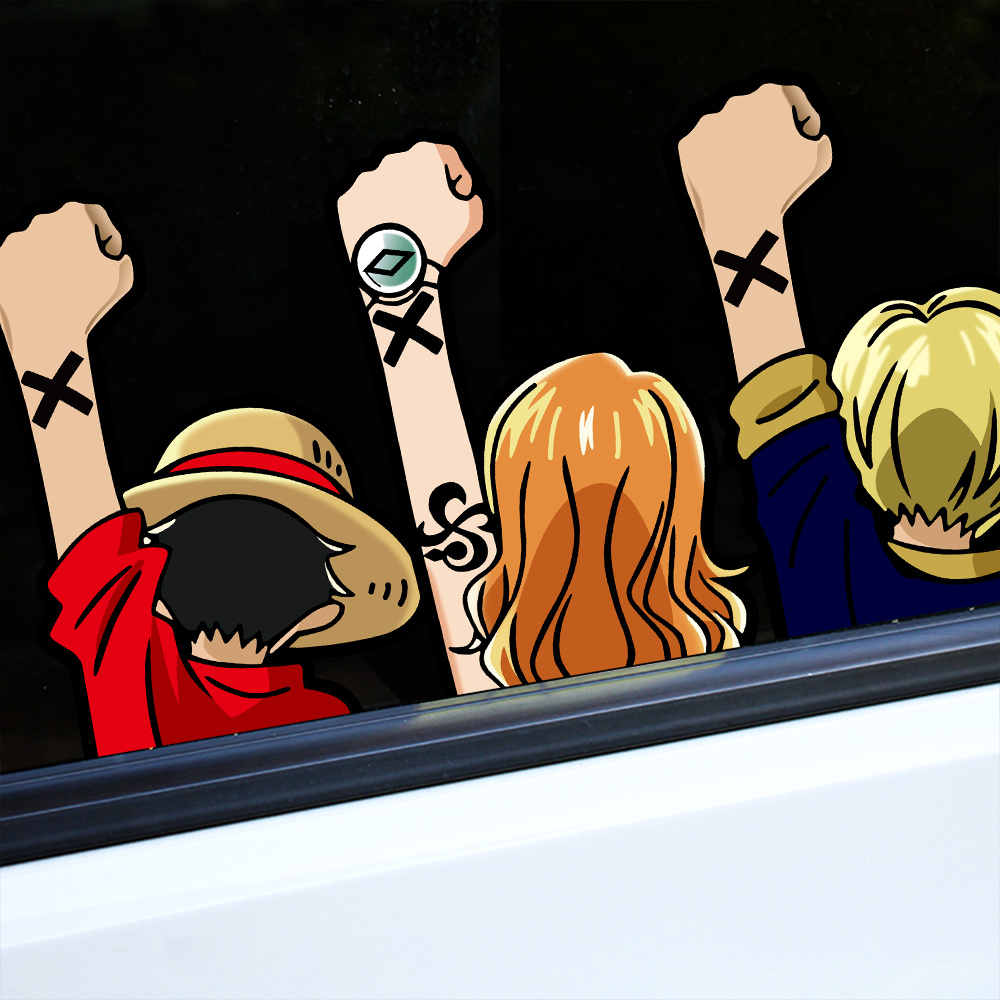 Stiker mobil kreatif One Piece - Car Accessories Japanese ulasan dan harga