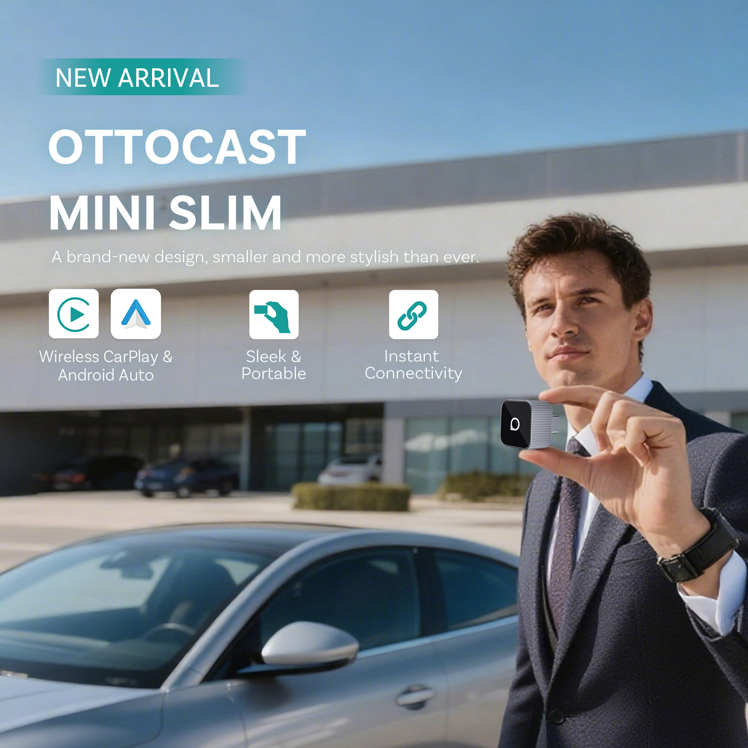 Ottocast Mini Slim Wireless Ca - Car Accessories Usa ulasan dan harga